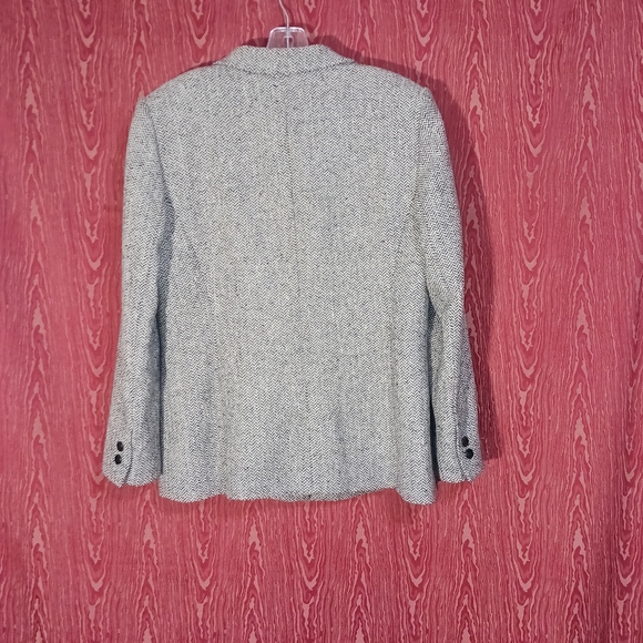 KASPER A.S.L. PETITE 2 Piece Long Sleeve Black/White 60% Wool Skirt Women Sz 8P - Picture 4 of 16